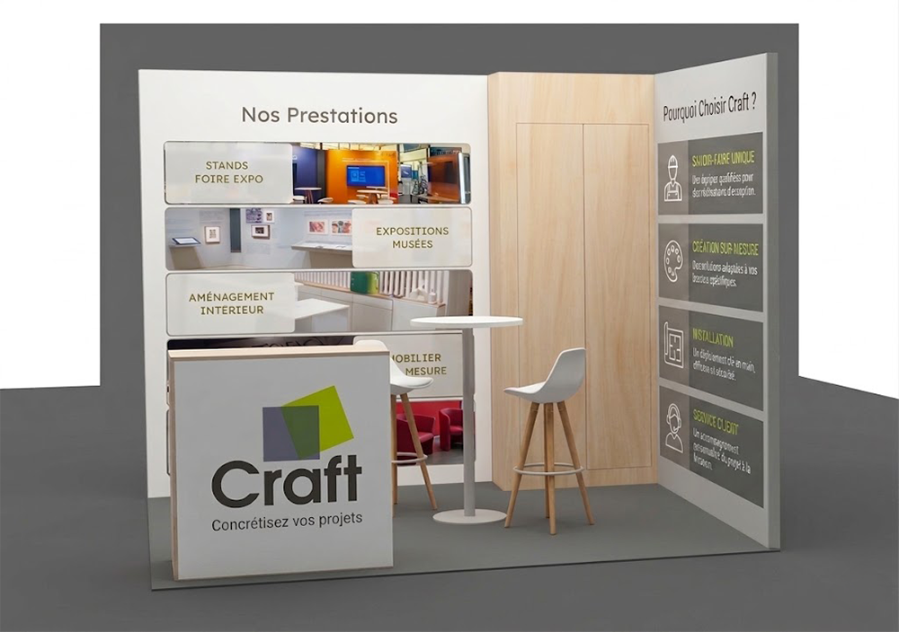 Conception Fabrication Stand Installation | Craft 